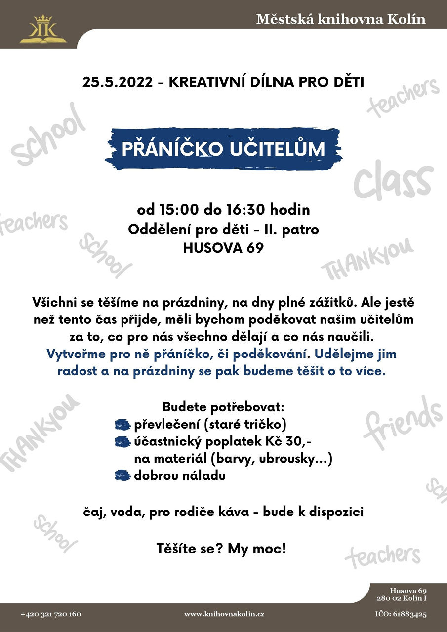 25. 5. 2022 / Přáníčko učitelům