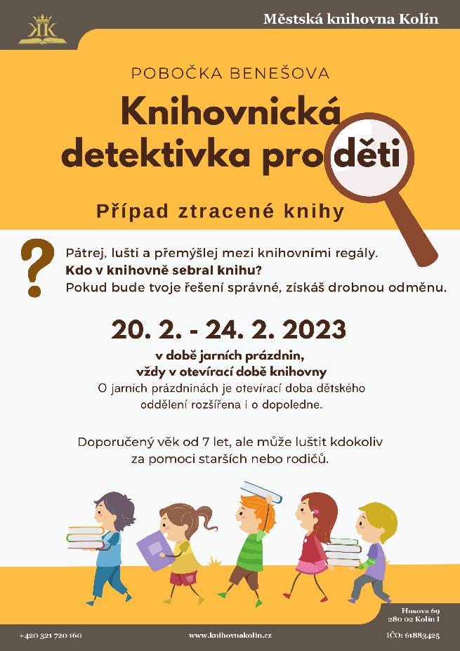 20. - 24. 2. 2023 / Knihovnická detektivka pro děti - Případ ztracené knihy