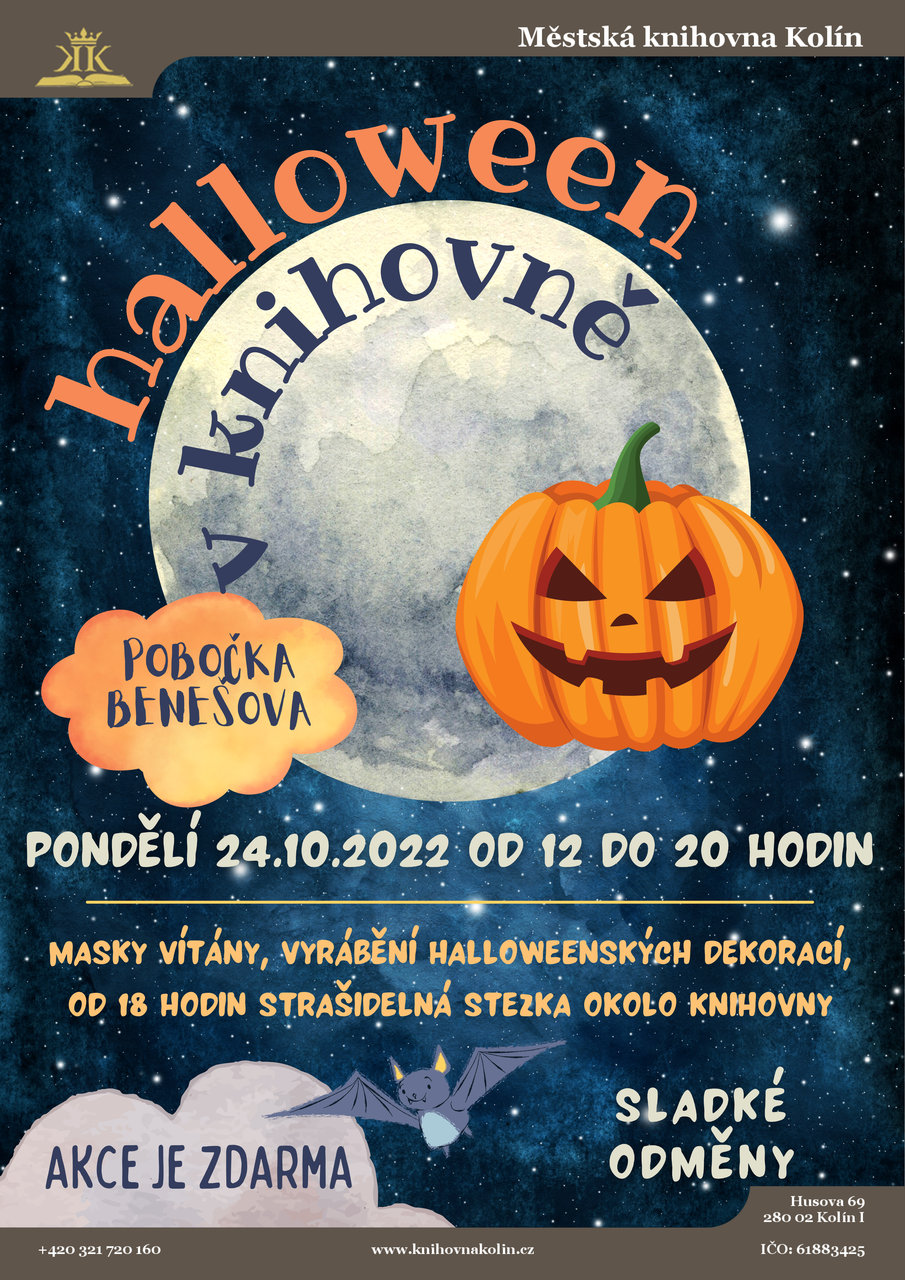 24. 10. 2022 / Halloween pro děti v knihovně 2022 - pobočka Benešova