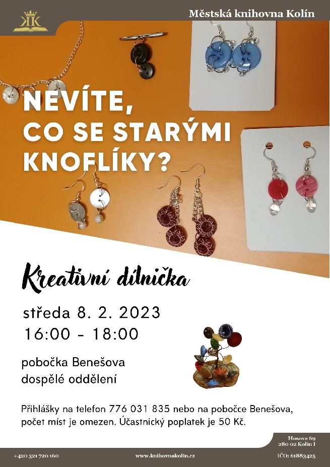 8. 2. 2023 / Kreativní dílnička: Nevíte, co se starými knoflíky?