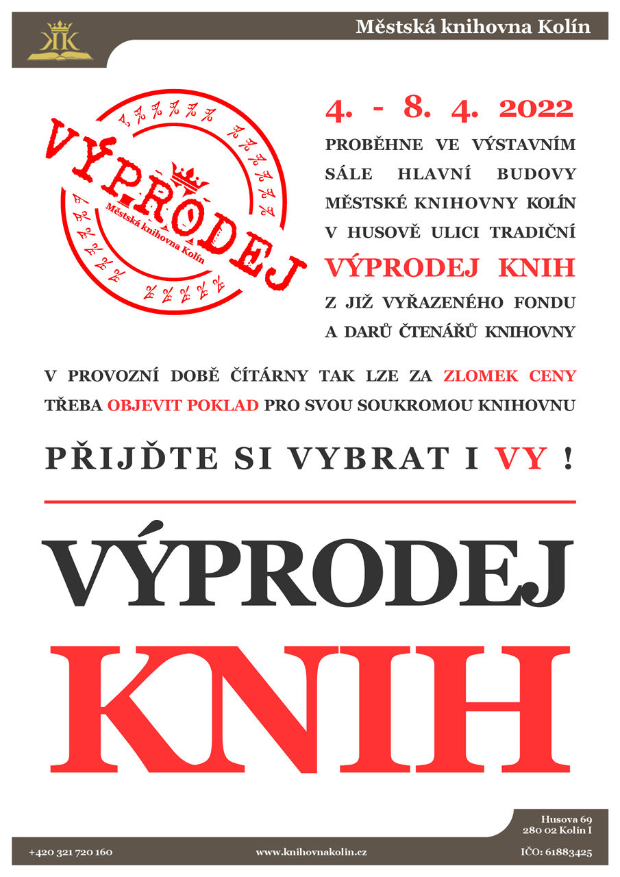 4. - 8. 4. 2022 / Výprodej knih 04/2022