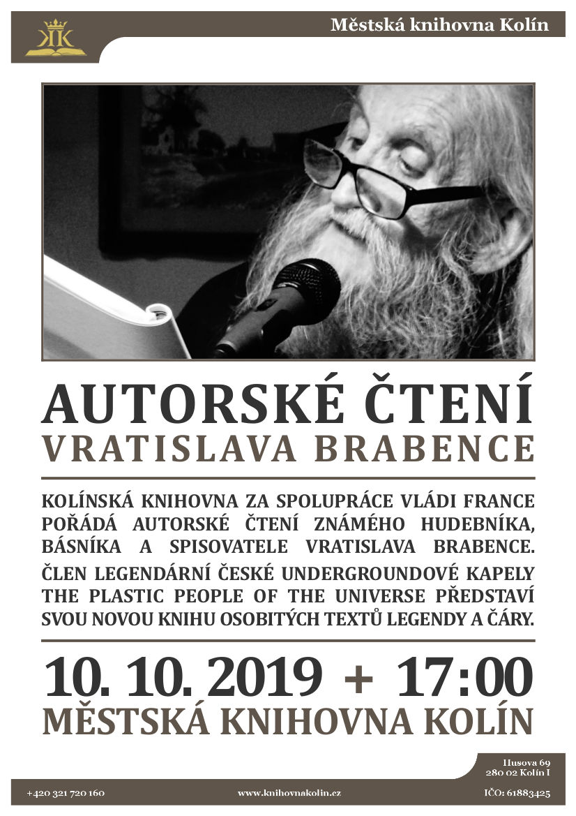 10. 10. 2019 / Autorské čtení Vratislava Brabence