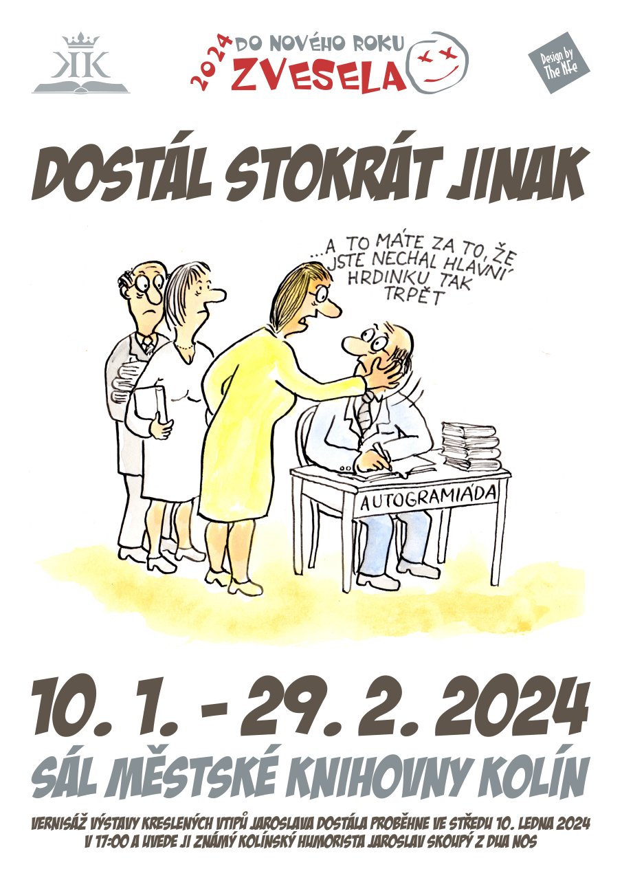 10. 1. - 29. 2. 2024 / Výstava kresleného humoru Jaroslava Dostála