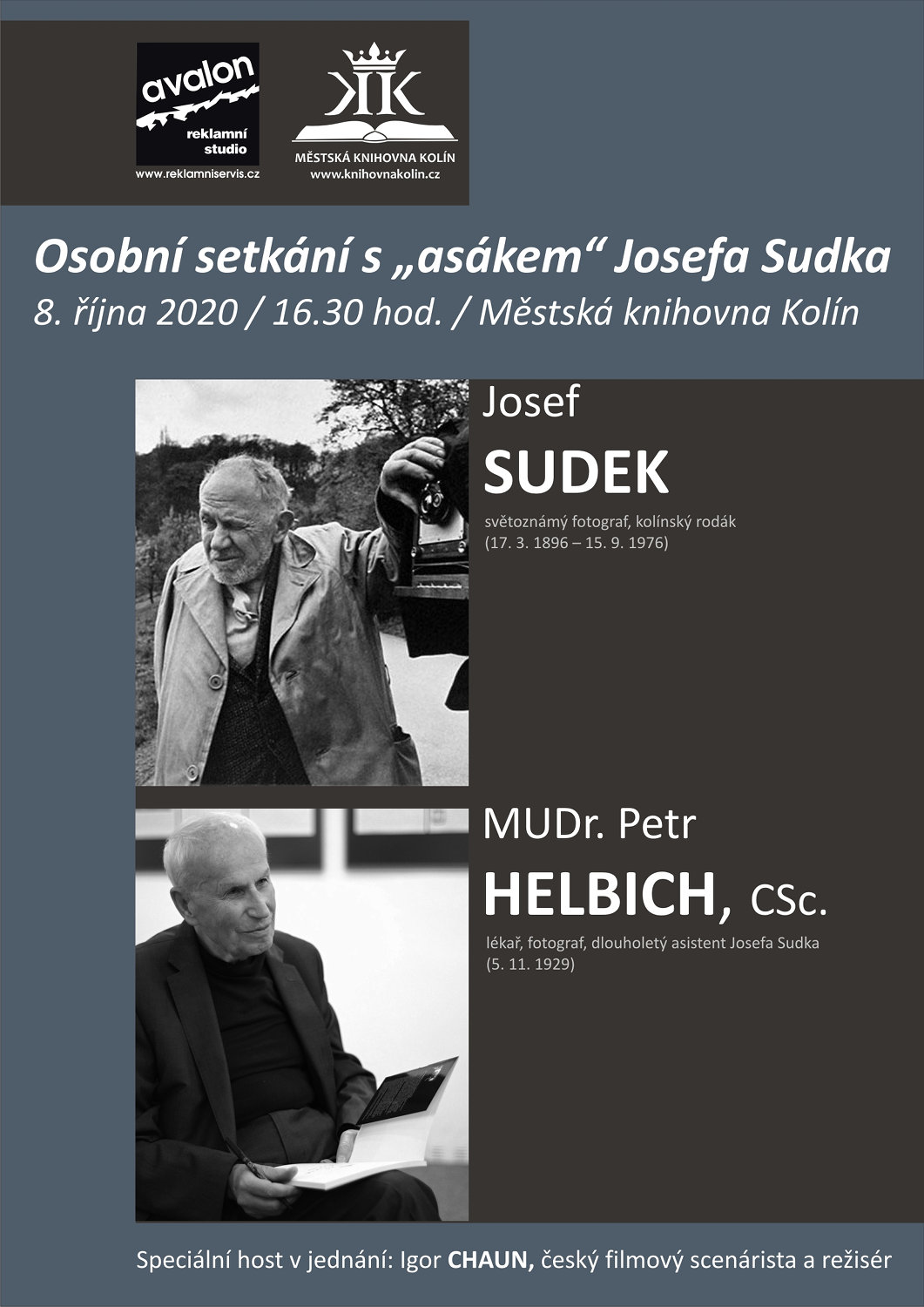 8. 10. 2020 / Osobní setkání s asistentem Josefa Sudka