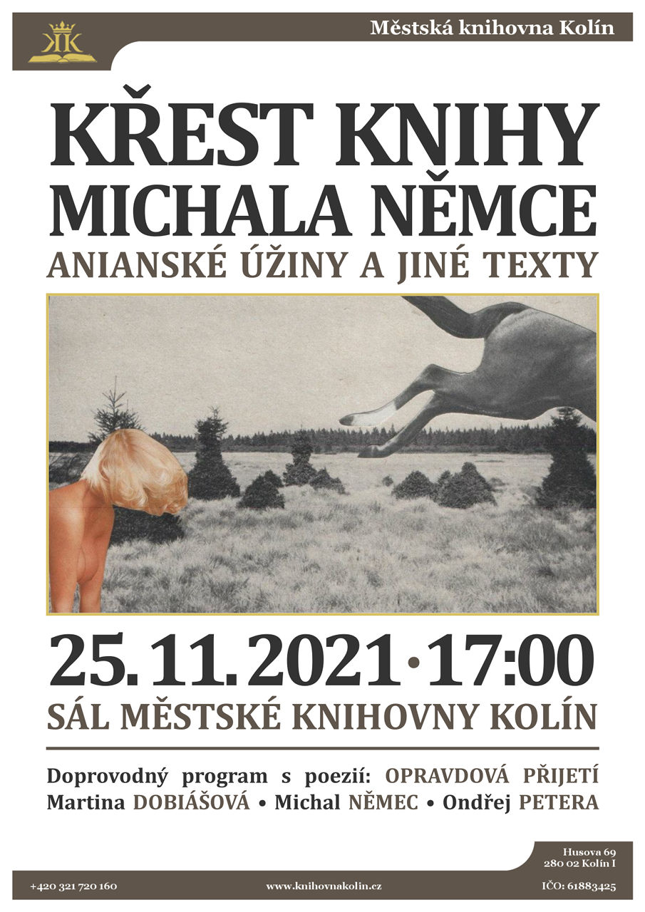 25. 11. 2021 / Křest knihy Michala Němce Anianské úžiny a jiné texty