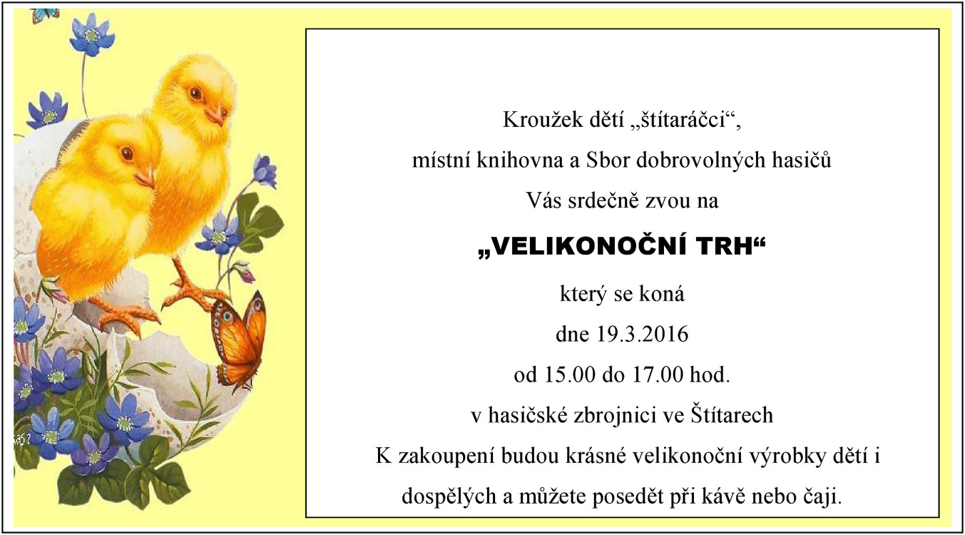 19. 3. 2016 / Velikonoční trh ve Štítarech 2016