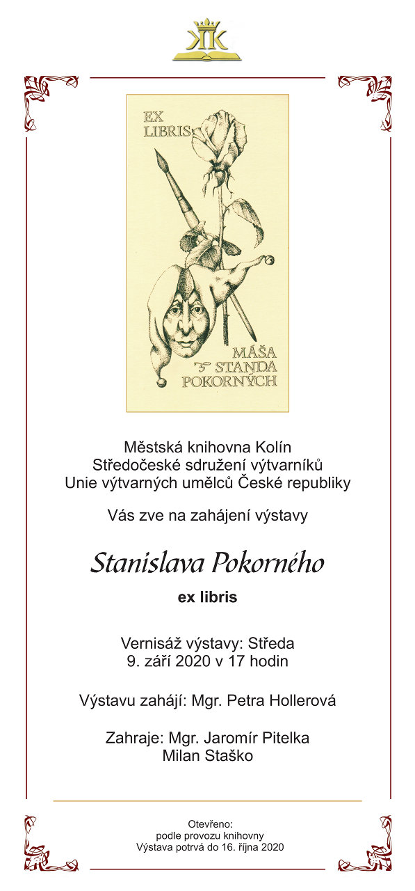 9. 9. - 16. 10. 2020 / Výstava ex libris Stanislava Pokorného