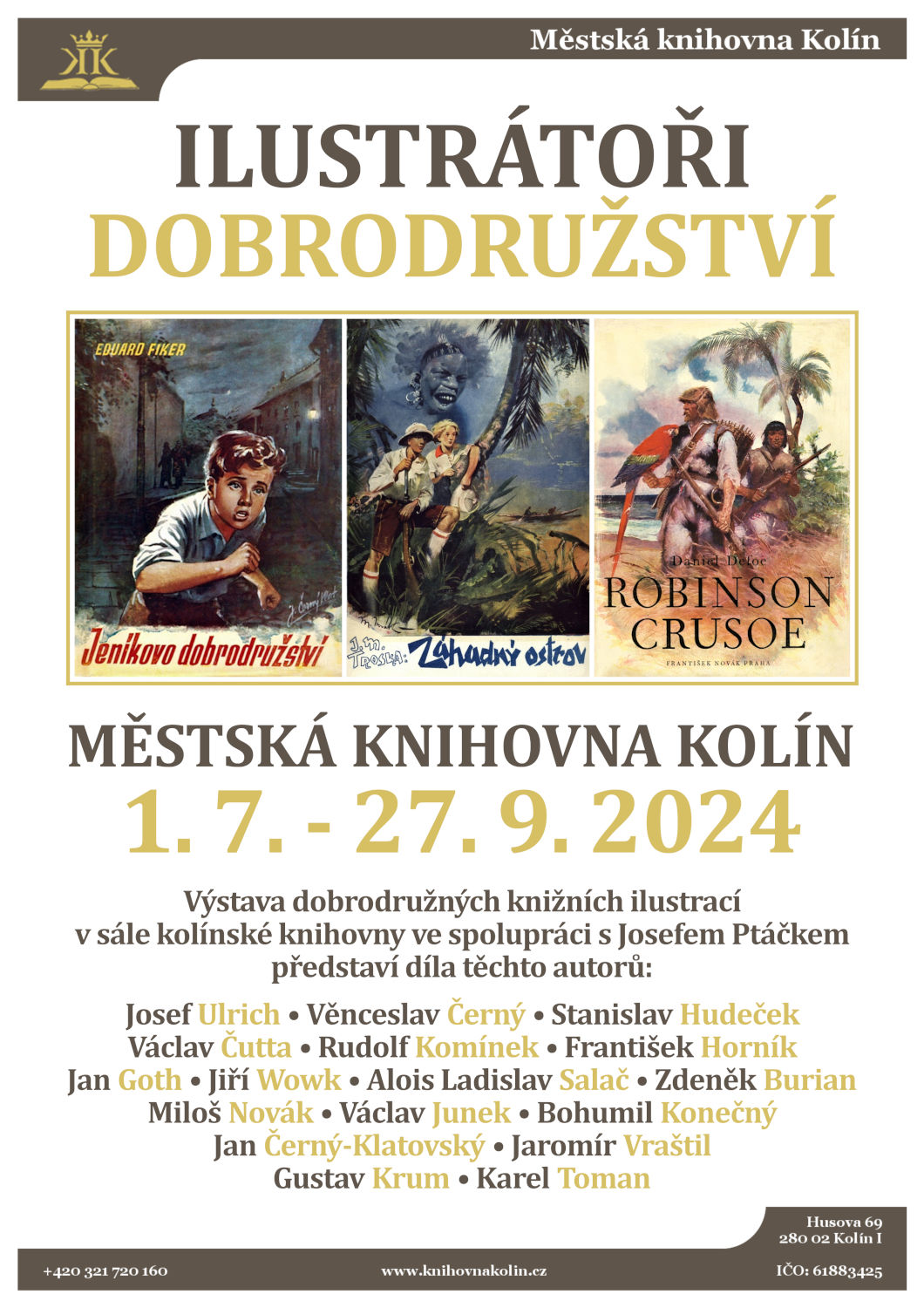 1. 7. - 27. 9. 2024 / Výstava Ilustrátoři dobrodružství