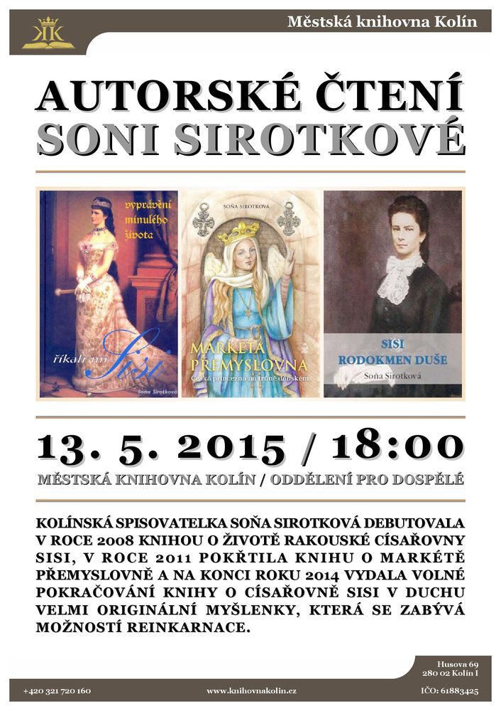 13. 5. 2015 / Autorské čtení Soni Sirotkové