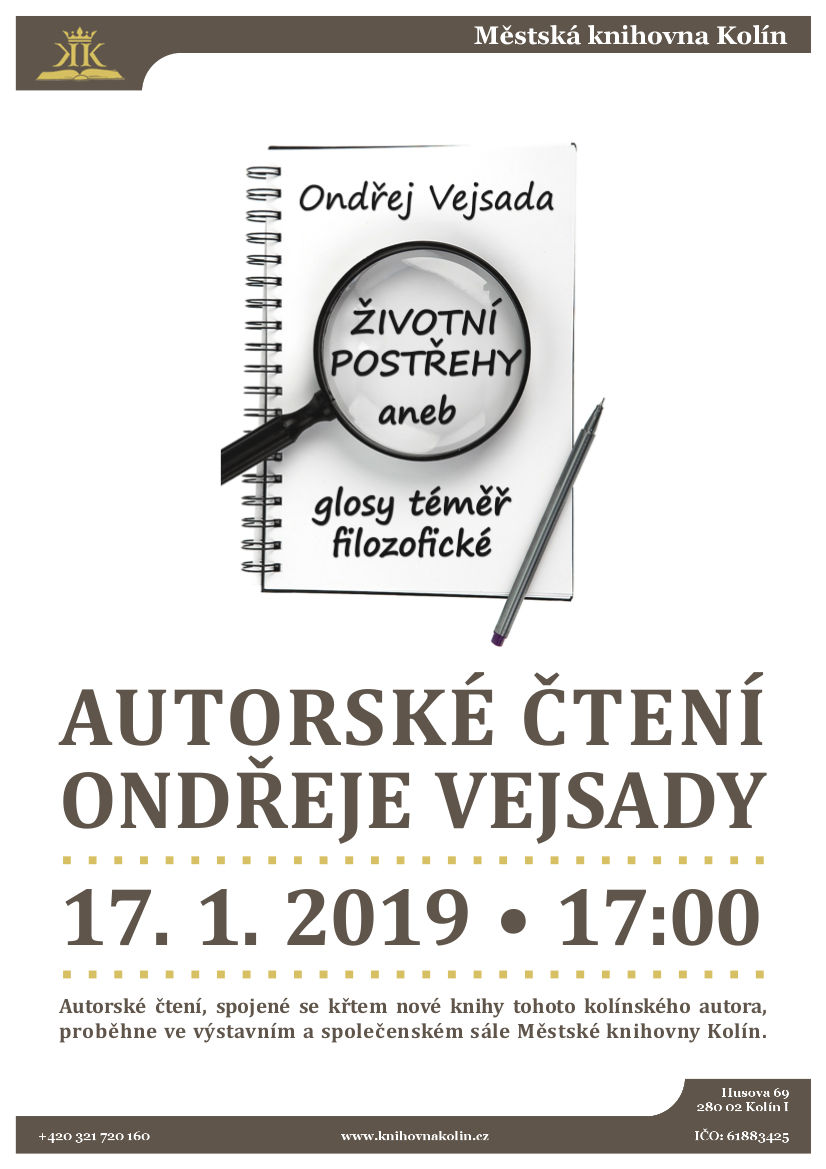 17. 1. 2019 / Autorské čtení Ondřeje Vejsady