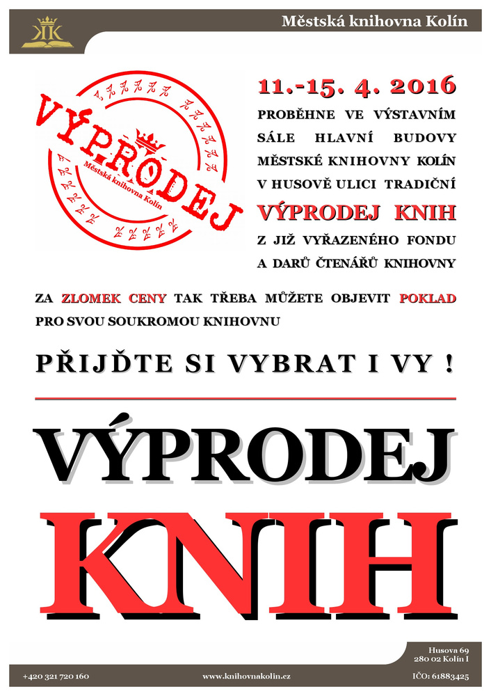 11. - 15. 4. 2016 / Výprodej knih 04/2016