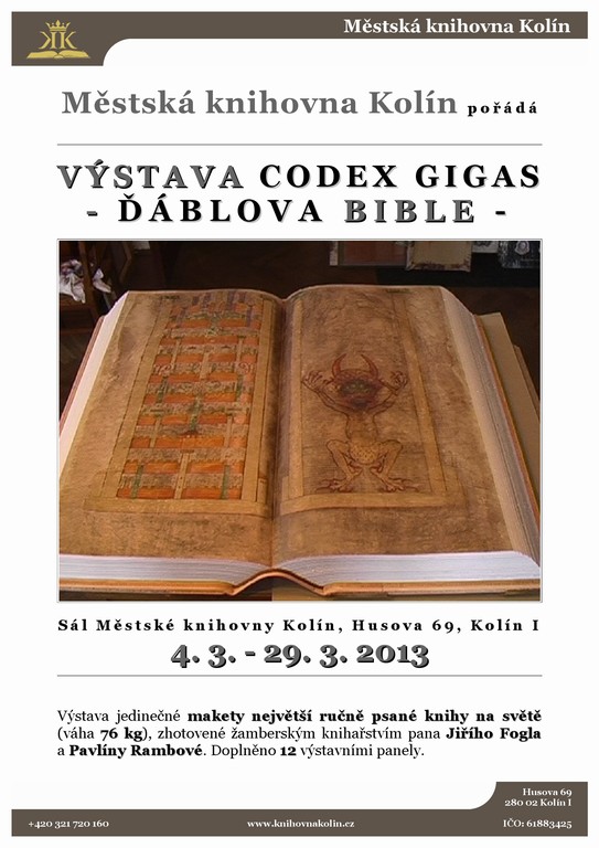 Výstava Codex Gigas - Ďáblova bible