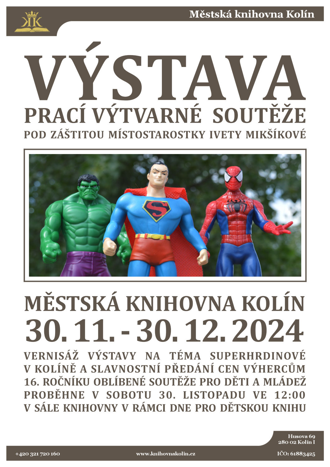 30. 11. - 30. 12. 2024 / Výstava prací vítězů výtvarné soutěže 2024