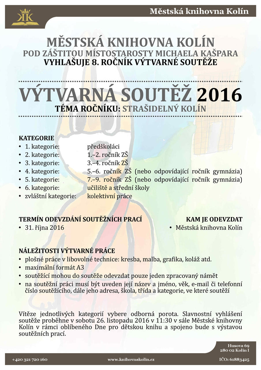 31. 10. 2016 / Výtvarná soutěž 2016 - Strašidelný Kolín